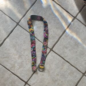 Floral Embroidered Women's Belt